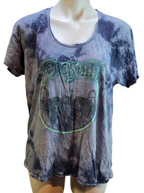Knit Riot Aerosmith Band Tee Tie Dye Graphic Print T-Shirt Small